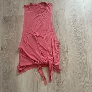Women' s Front Tie Coral/ Pink Sz. S